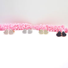 Small Heart Cz Earrings