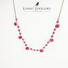 Heated Ruby Beaded Handmade Necklaces