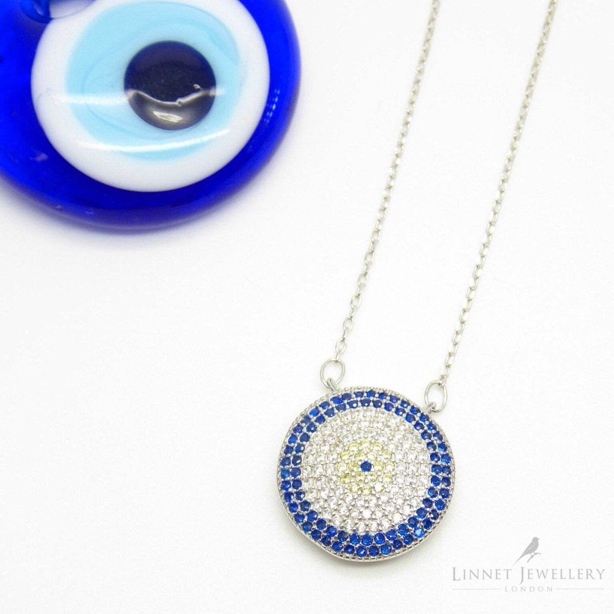 Large Turkish Eye Necklaces