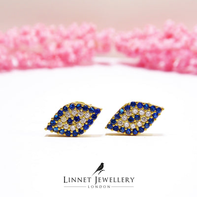 Lucky Evil Eye Stud Earrings