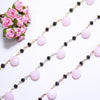 Rose Quartz& Onyx Beaded Handmade Necklaces