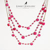 Heated Ruby Beaded Handmade Necklaces