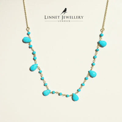 Turquoise Beaded Handmade Necklaces