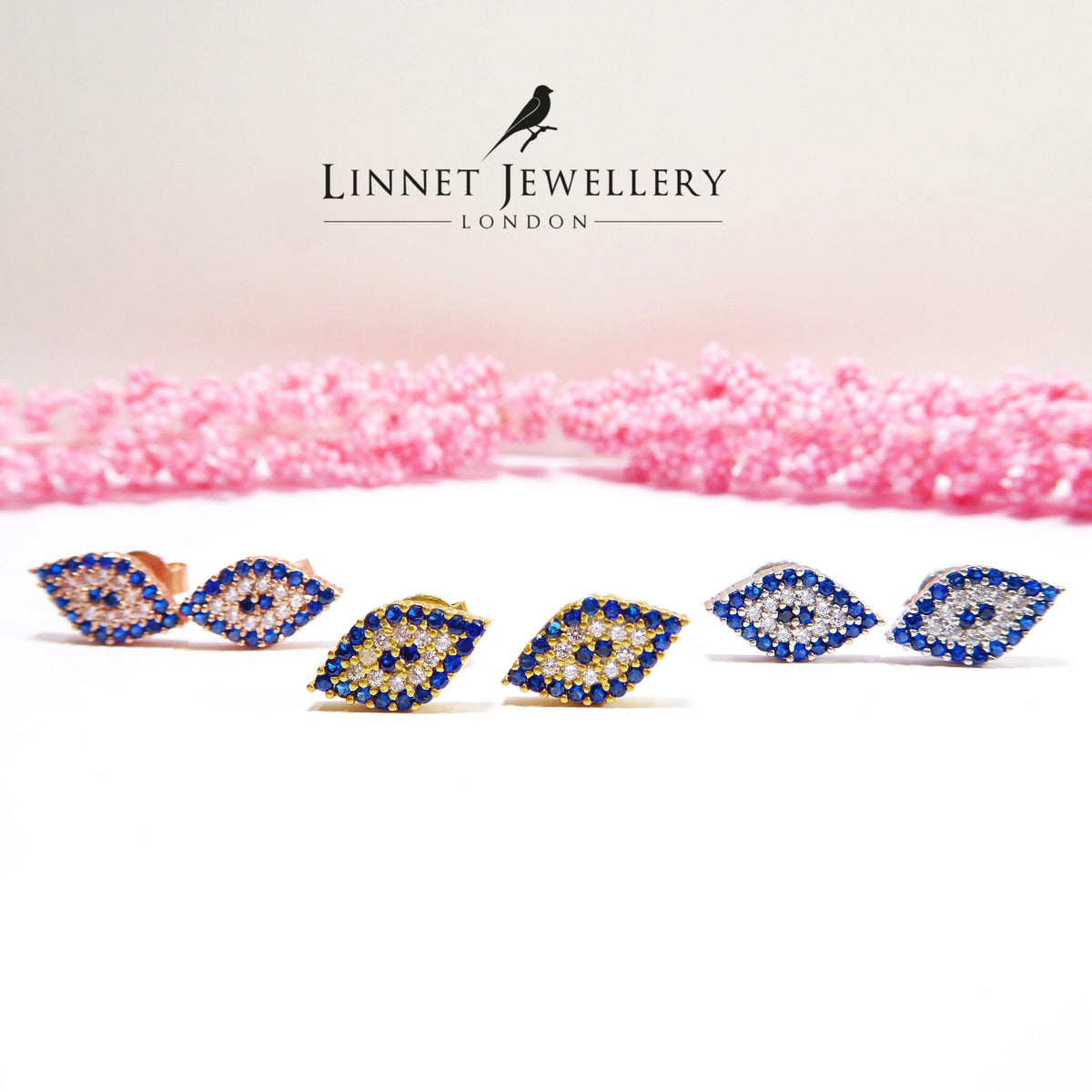 Lucky Evil Eye Stud Earrings