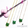 Green Celtic Clover Necklaces