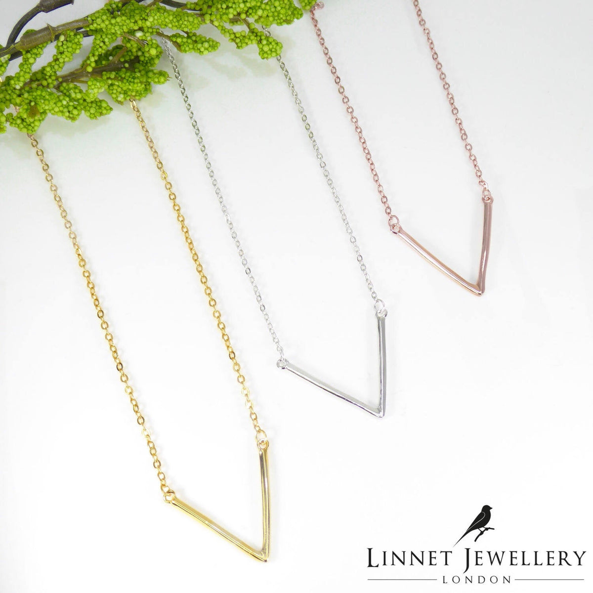Plain V Necklaces