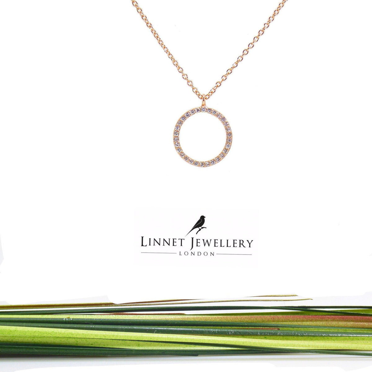 Rainbow Circle CZ Necklaces