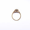 British Vintage Single Stone Diamond Solitaire Ring , 9ct Solid Gold ( UK L - US 6 )