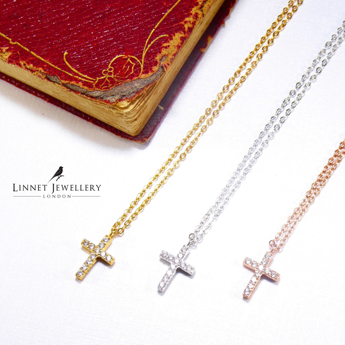 Cross Cz Necklaces