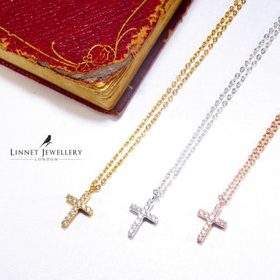 Cross Cz Necklaces