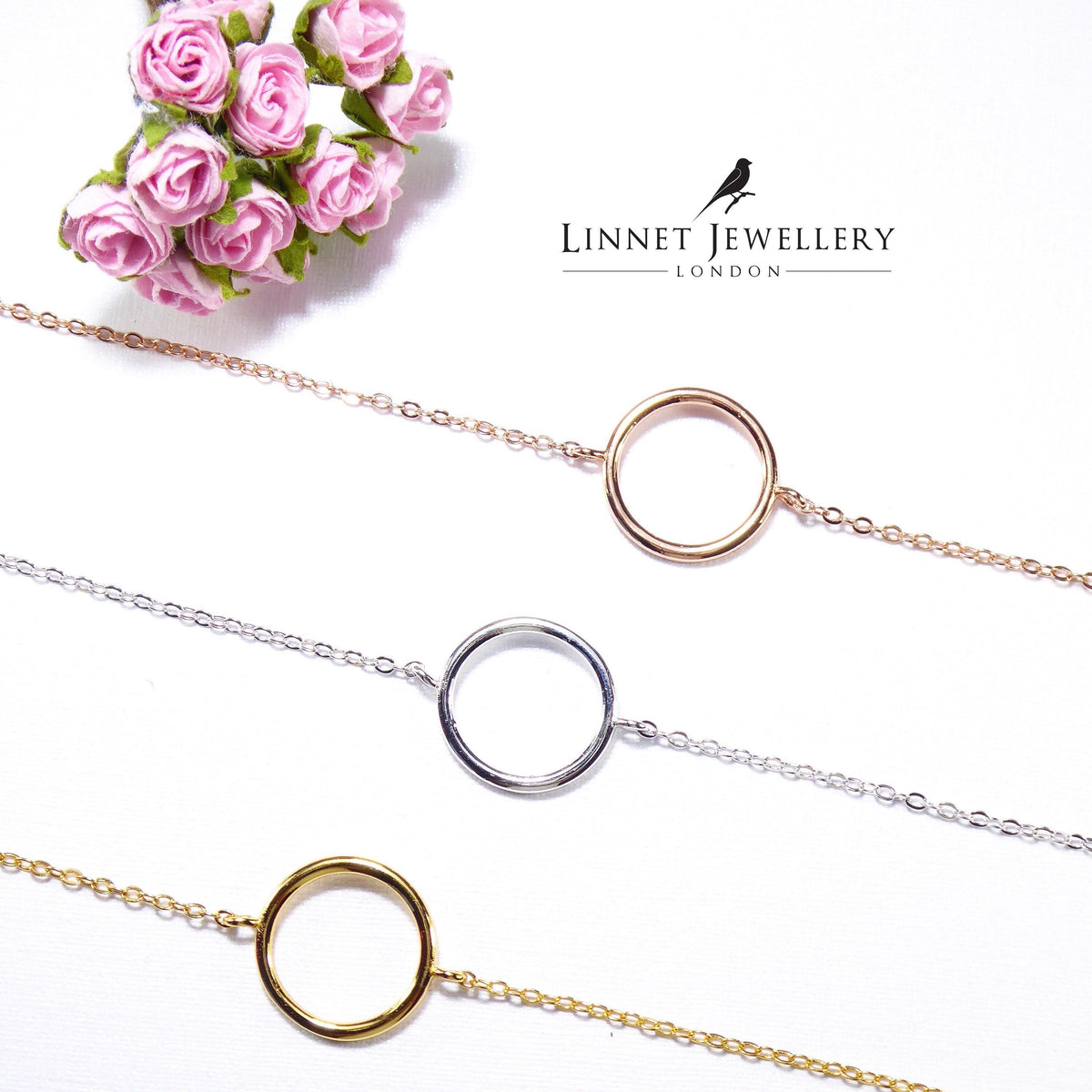 Plain Small Eternity Circle Bracelet