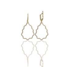 Pine Hanging Cz Earrings
