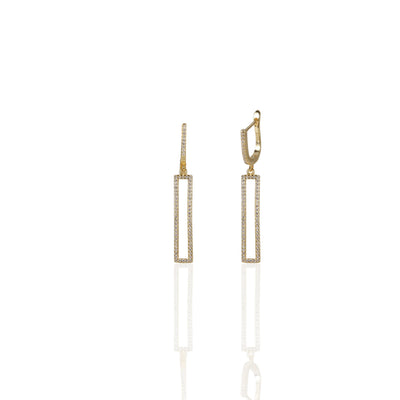 Oblong Cz Earrings