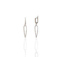 Needle Earrings Cz