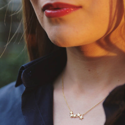 Plain Five Stars Necklaces