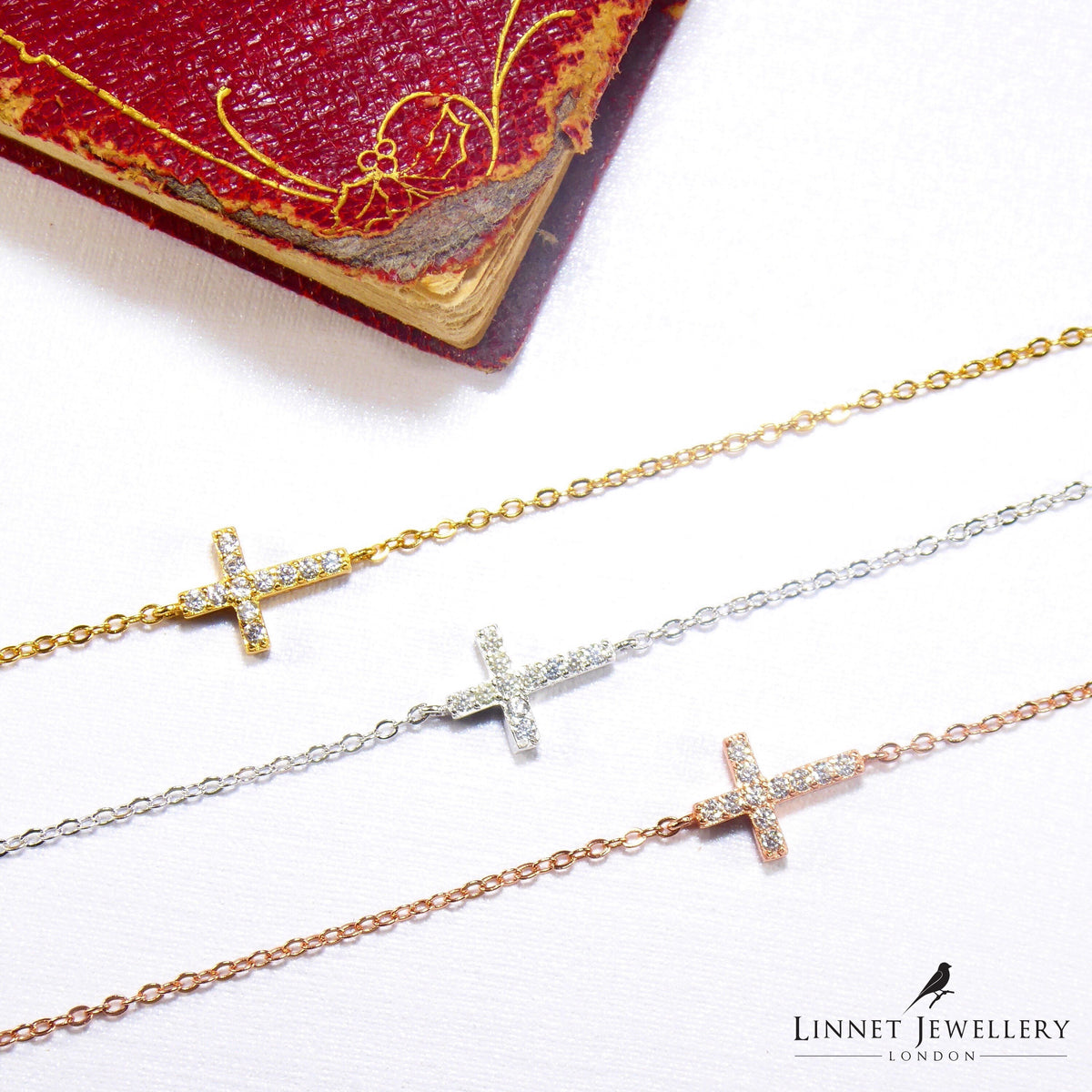 Cross Bracelet Cz