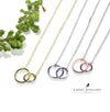 Double Eternity Circle Necklaces