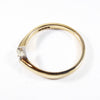 British Vintage Princess Cut Solitaire Diamond Ring ,  9k Solid Gold ( UK U - US 10 )