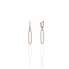 Soft Rectangle Cz Earrings