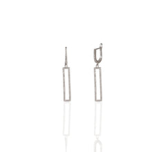 Oblong Cz Earrings
