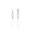 Needle Earrings Cz