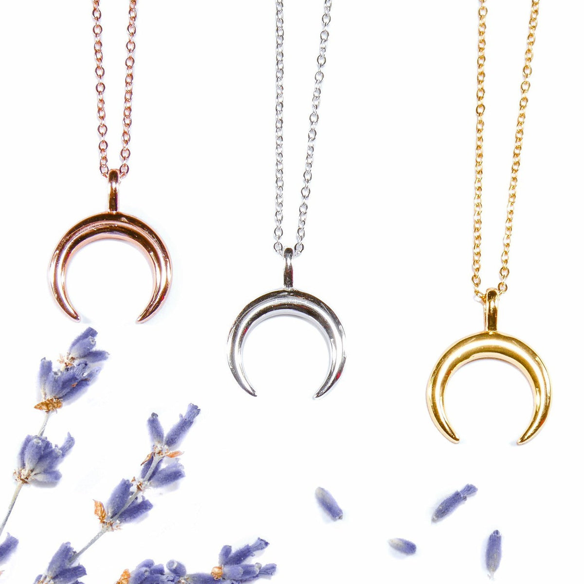 Horn Half Moon Necklaces