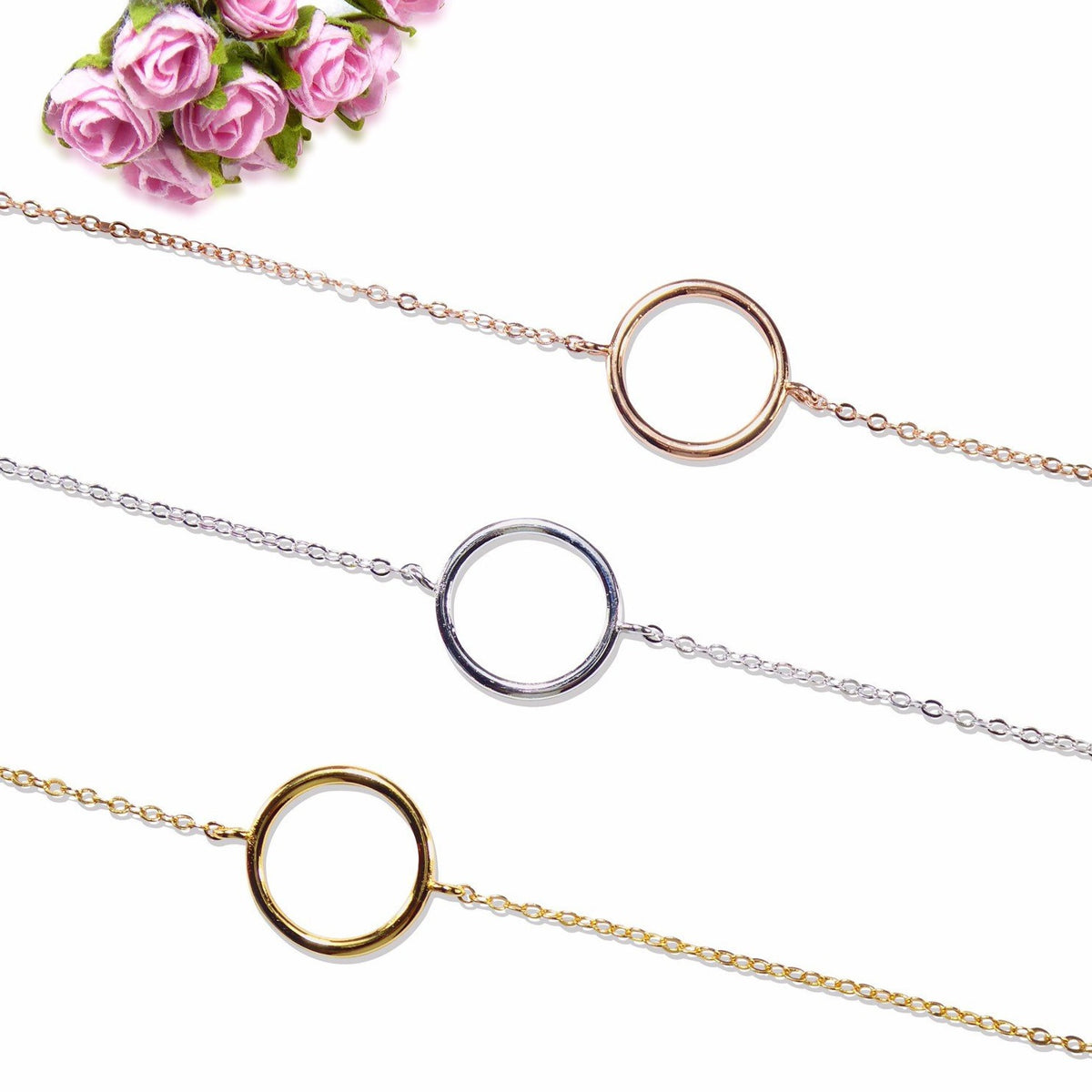 Plain Small Eternity Circle Bracelet