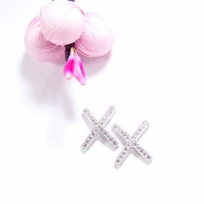 Crosswise X Stud Earrings