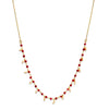 Heated Ruby & Pearl Small Beaded Handmade Necklaces