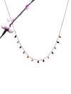 Multi Colour Drop Necklaces, CZ Stones