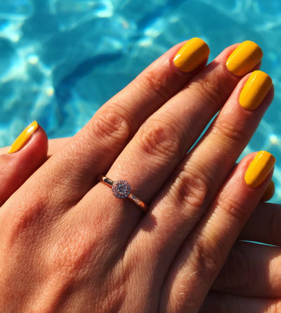 Small Lux Stone Solitaire Rings