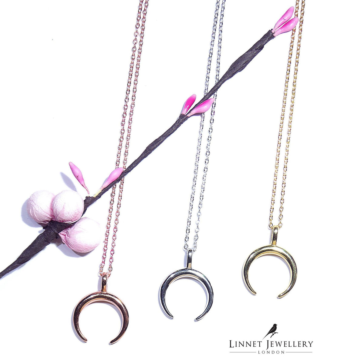 Horn Half Moon Necklaces