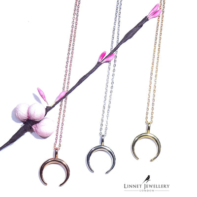 Horn Half Moon Necklaces