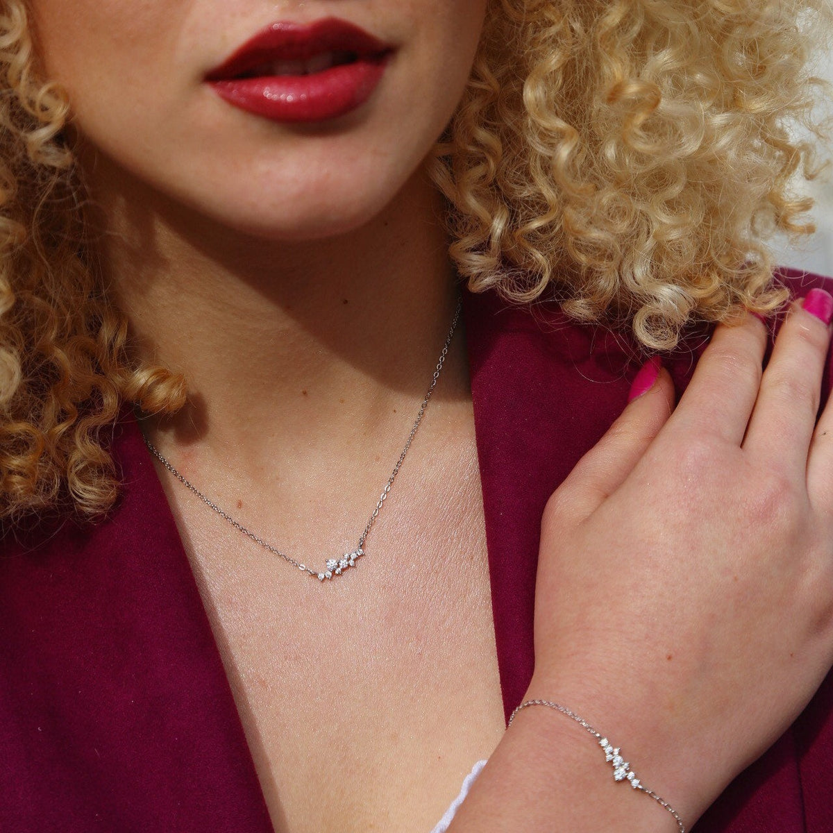 Cluster Bracelet CZ