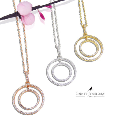 Double Circle Necklaces