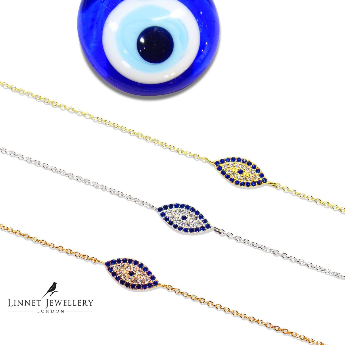Evil Eye Bracelet Cz