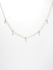 Multi Cz 14K Solid Gold Lucky Necklace
