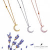 Moon & Star CZ Necklaces