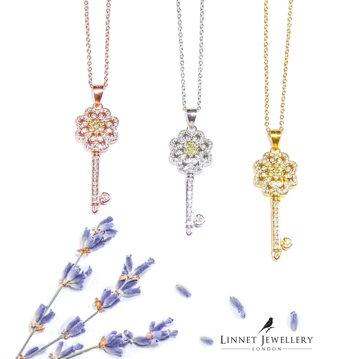 Key Round Necklaces