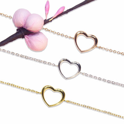 Plain Heart Bracelet