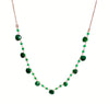 Heated Emerald Beaded Handmade Necklace