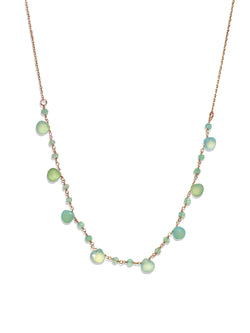 Chalcedony Beaded Handmade Necklaces