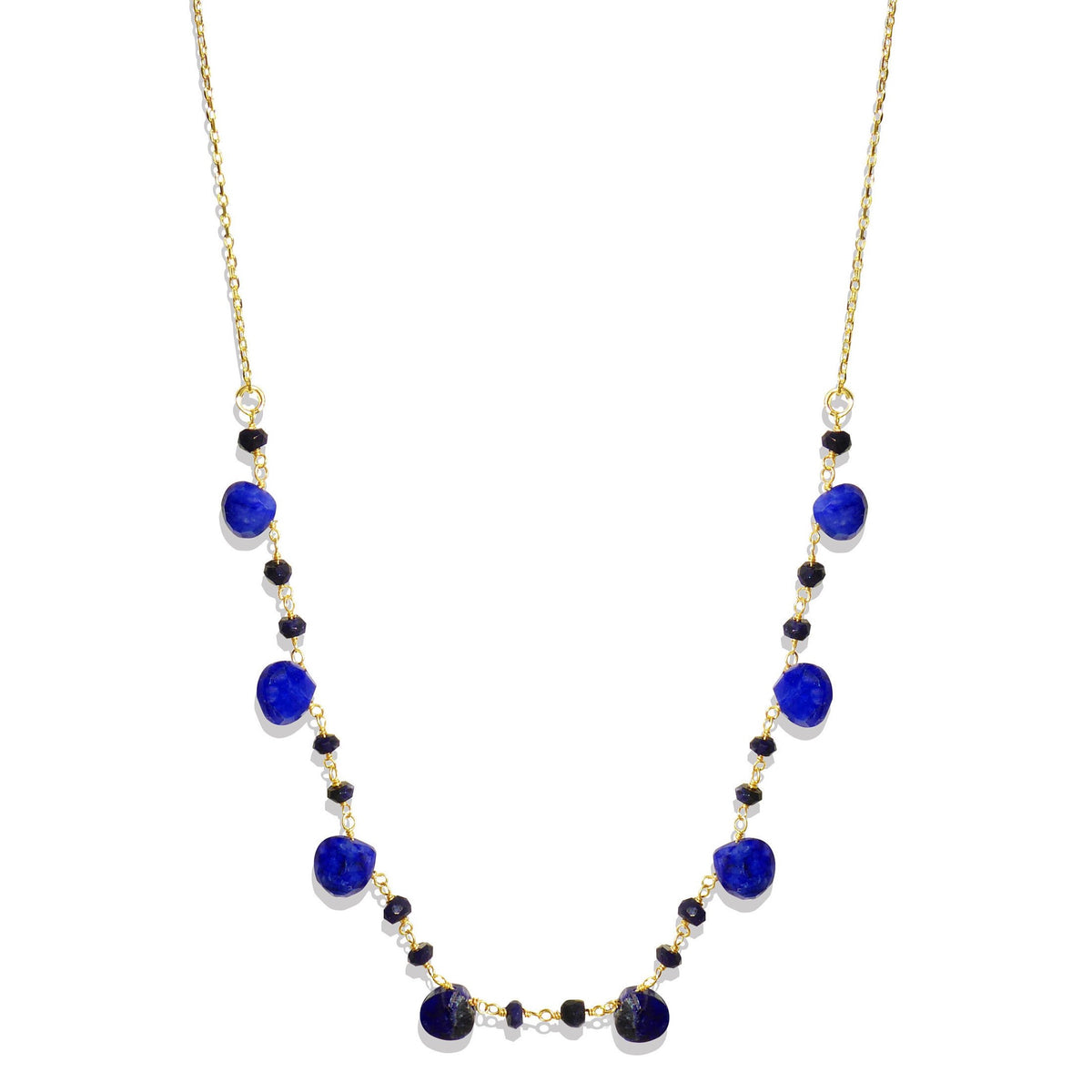Lapis Lazuli & Onyx Beaded Handmade Necklaces