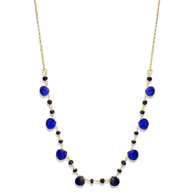 Lapis Lazuli & Onyx Beaded Handmade Necklaces