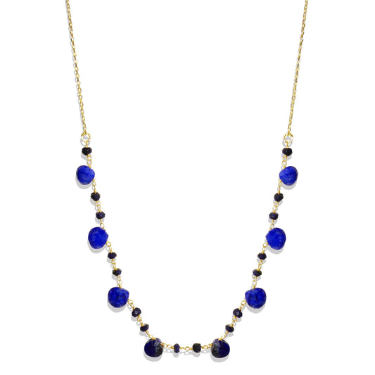Lapis Lazuli & Onyx Beaded Handmade Necklaces