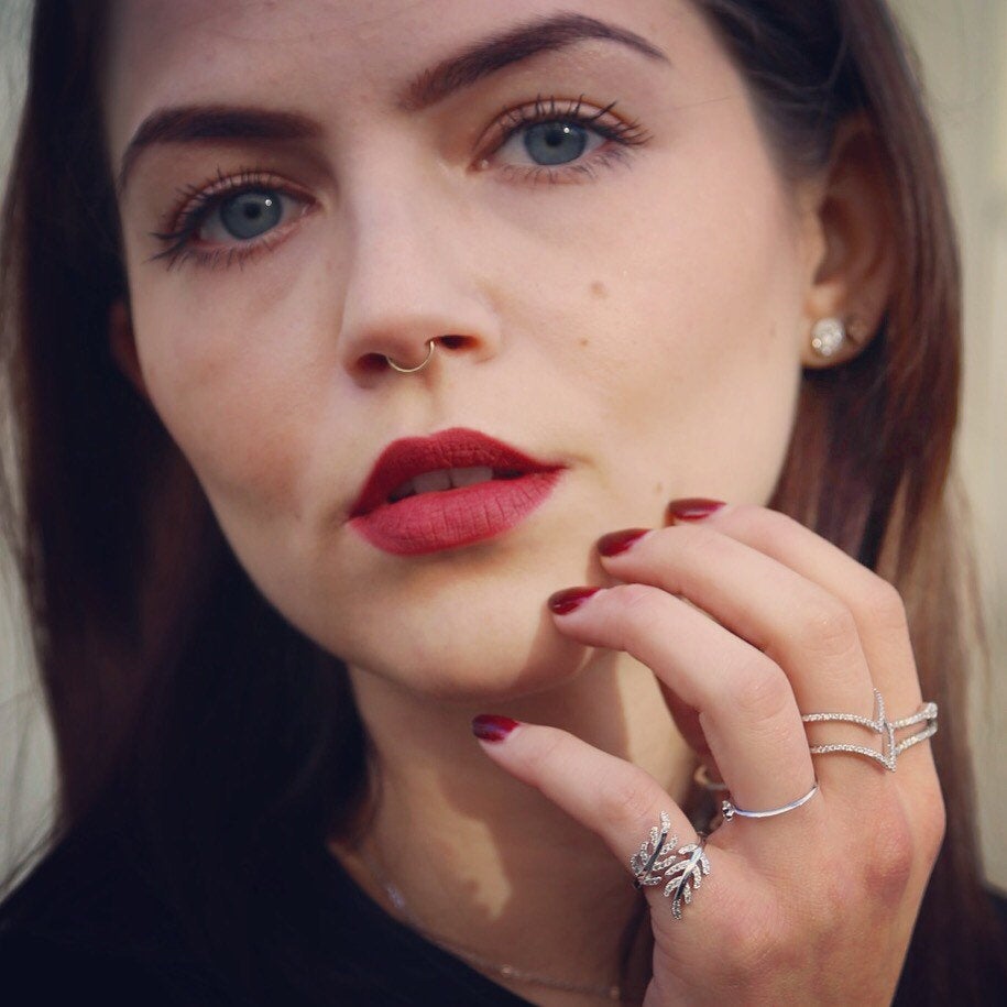 Adjustable Plain Leaf Rings