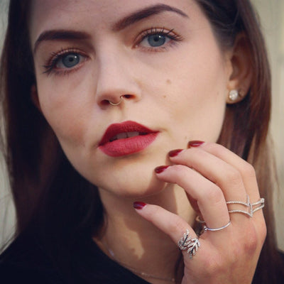 Adjustable Plain Leaf Rings