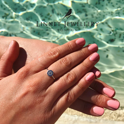 Small Lucky Turkish Greek Evil Eye Rings
