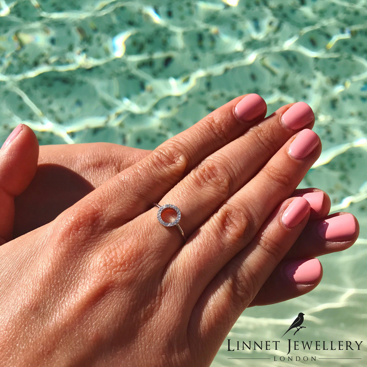 Eternity Round Circle Rings