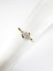 British Vintage Natural Diamond 9k Solid Gold Half Cluster Ring ( UK O - US 7 )